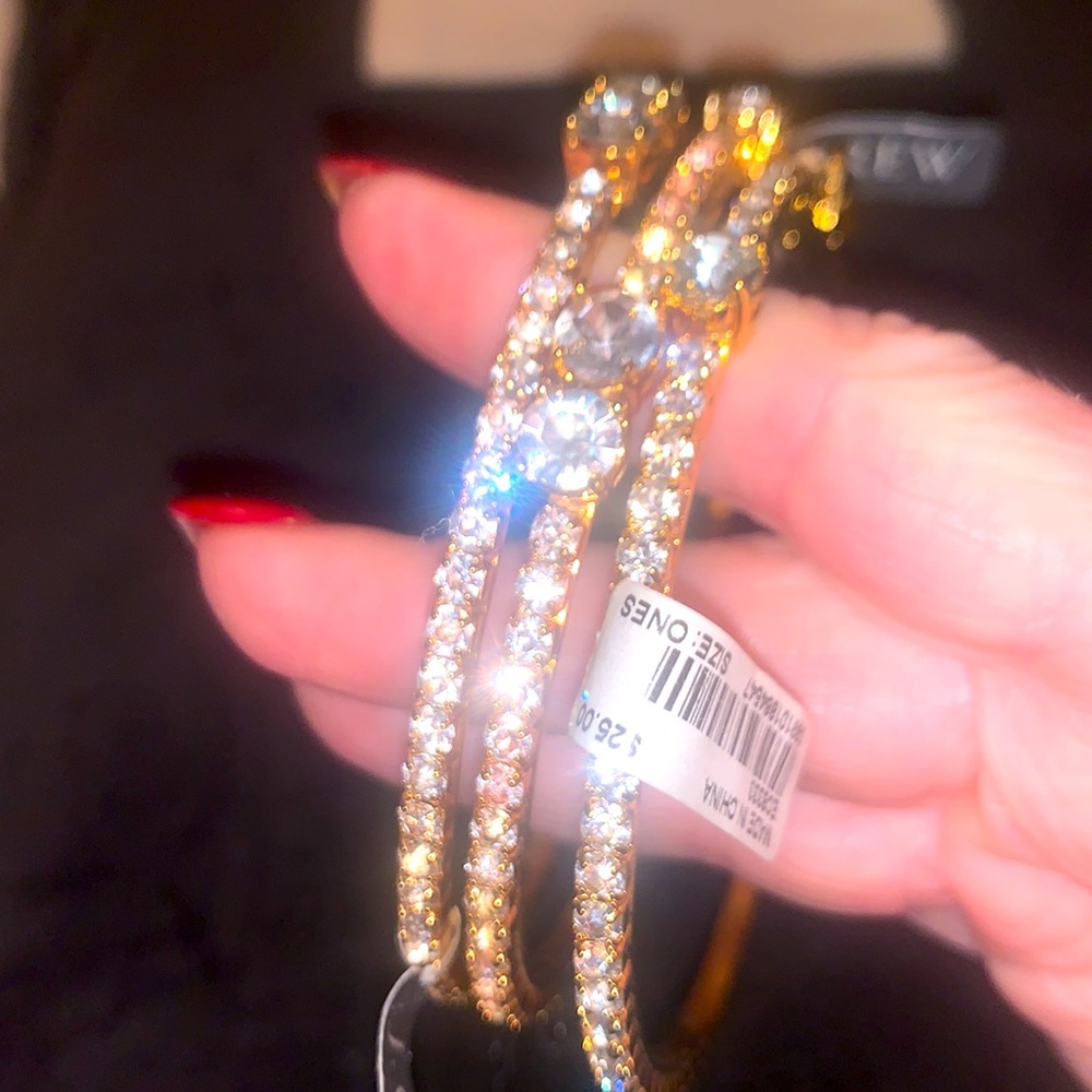 J. Crew jeweled bangles NWT